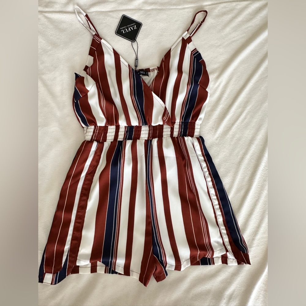 Striped romper
